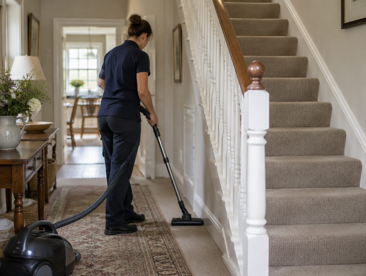 Cleaners Aylesbury team cleaning a home in Haddenham